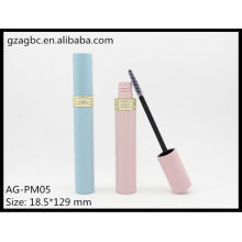 Encantadora & vazio plástico redondo tubo de rímel AG-PM05, embalagens de cosméticos do AGPM, cores/logotipo personalizado